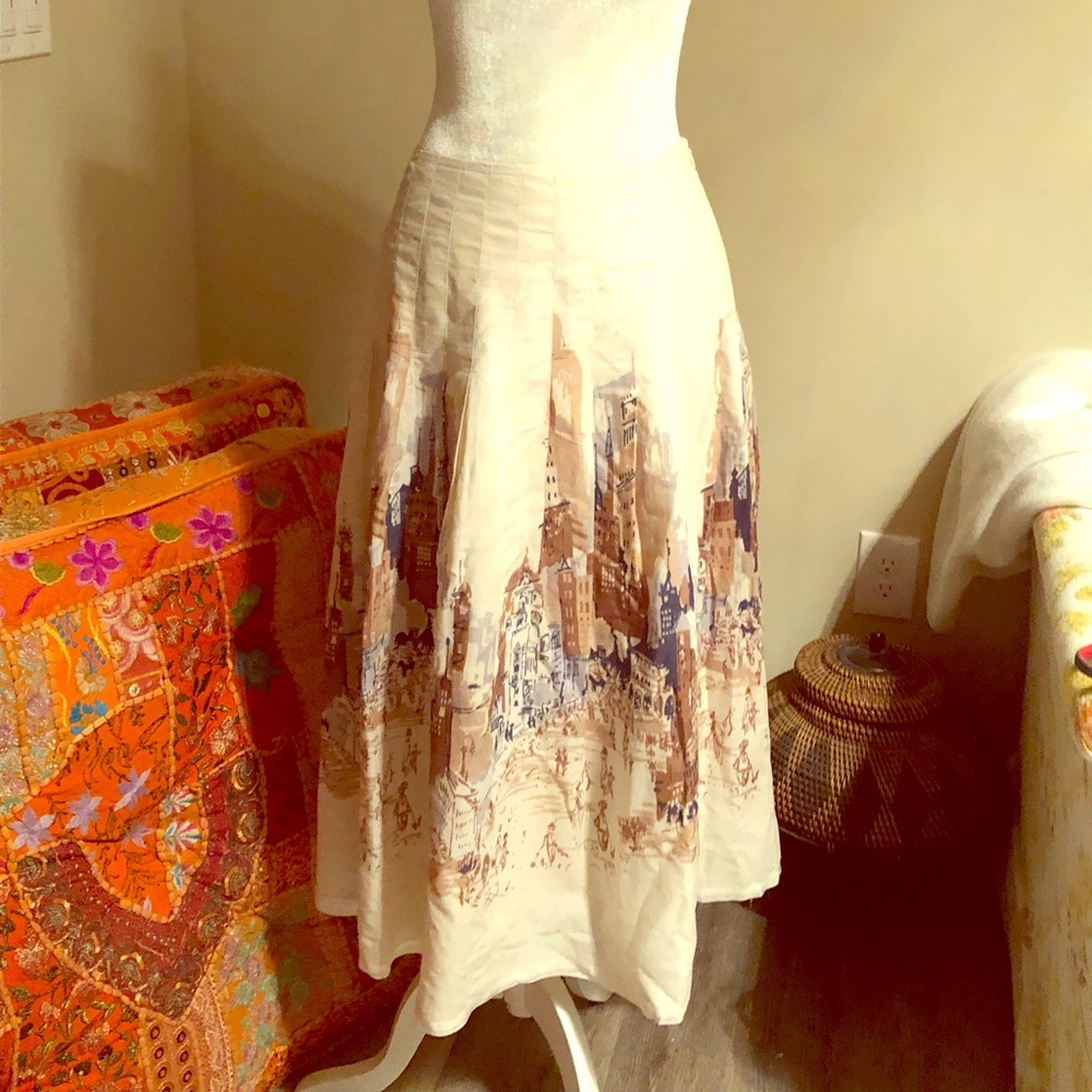 Cityscape Design Long skirt